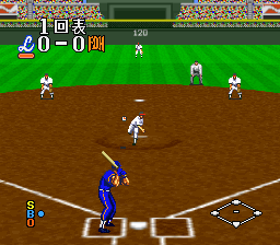 Super 3D Baseball (Japan) In game screenshot